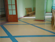 老年人活動中心用pvc地板膠工程案例